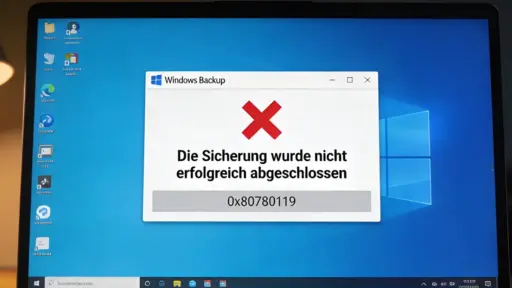 Windows Sicherung schlägt fehl